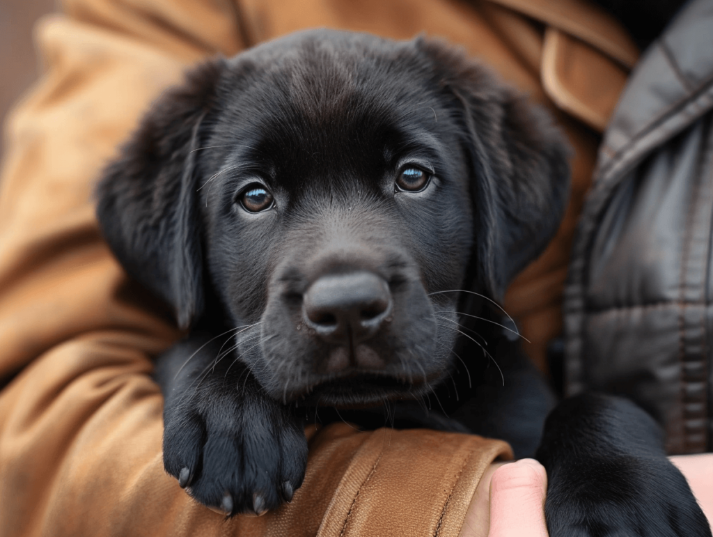 Black Labrador puppy